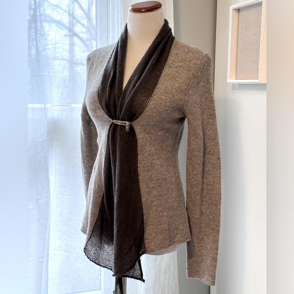 Shawl color cardigan with loop button closure NWT
